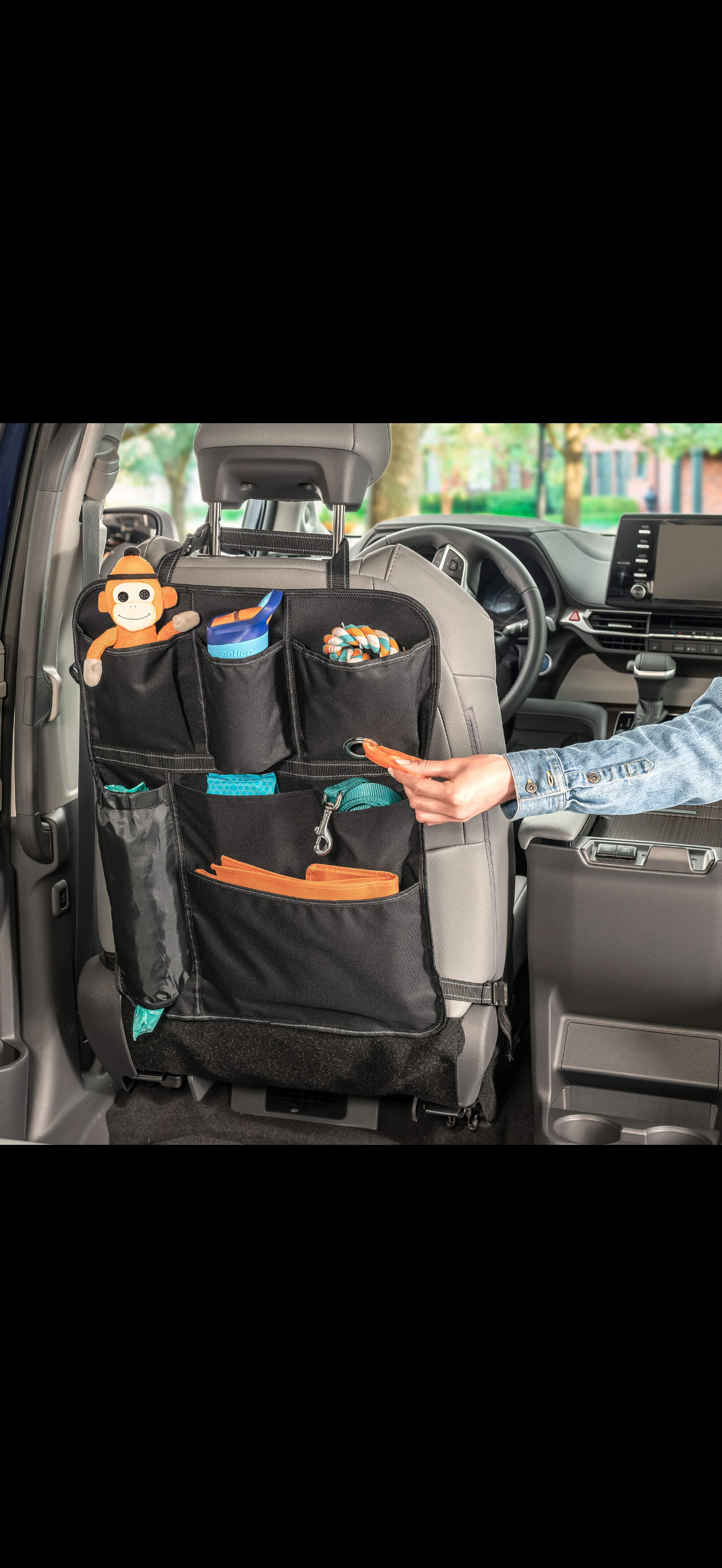 Bilsätesorganisatör med Flera Förvaringsfickor