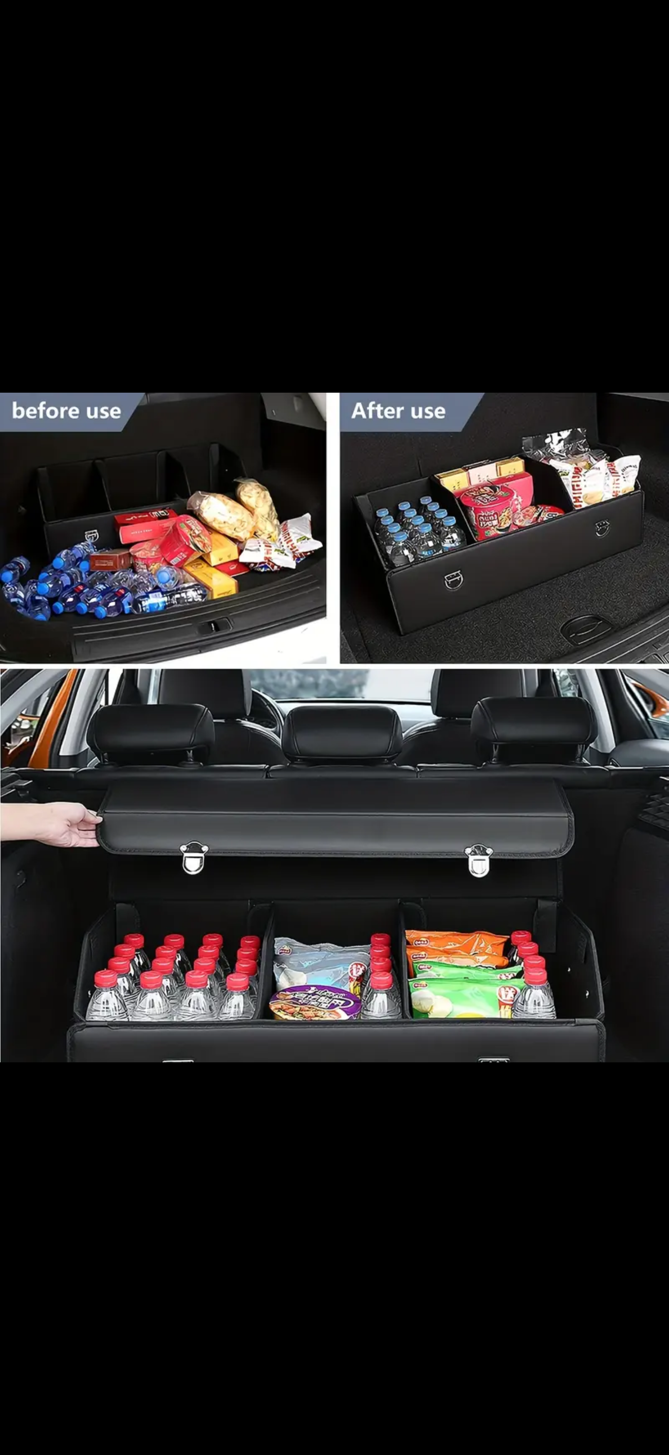 Bilsätesorganisatör med Flera Förvaringsfickor