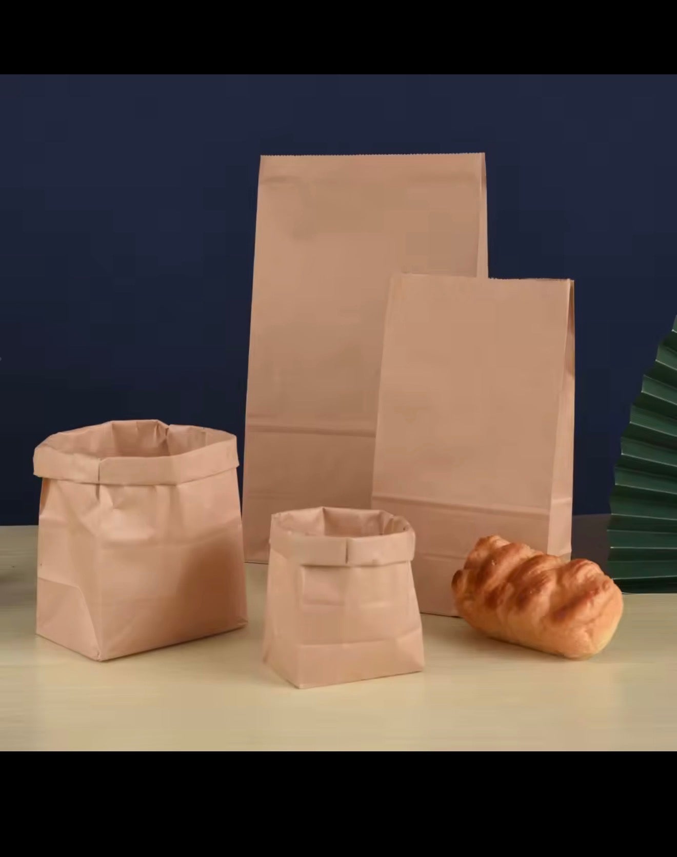 Kraftpapperspåsar 100-Pack – Miljövänliga Mat & Presentpåsar